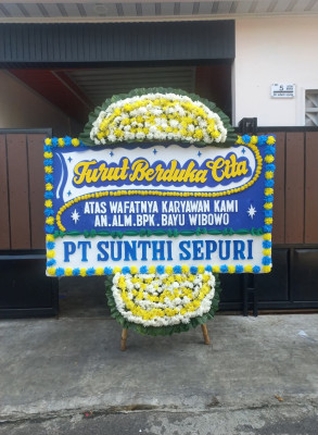 Papan Bunga Duka di Yogyakarta